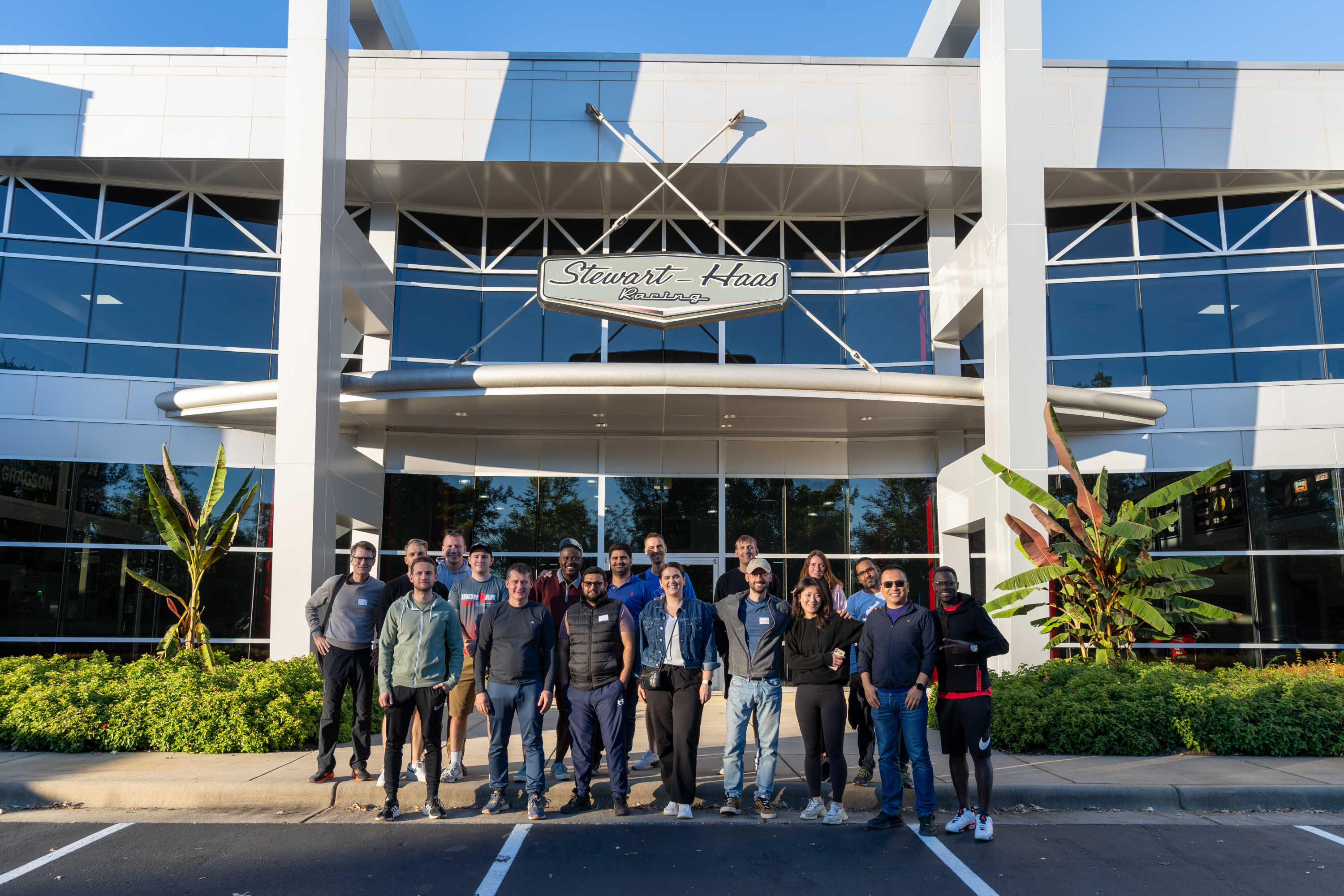 MBA students at Stewart Haas Racing