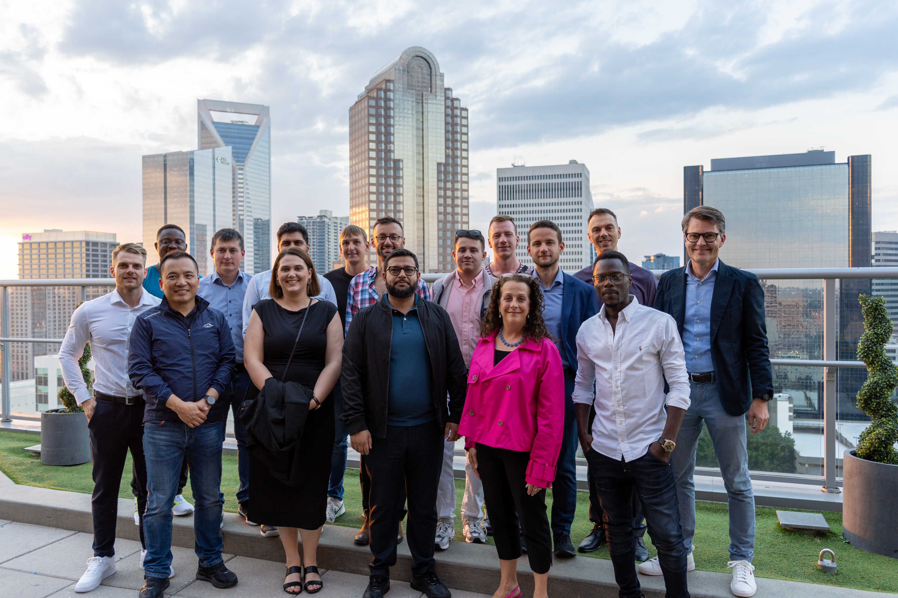 MBA students from THM at Fahrenheit Rooftop bar