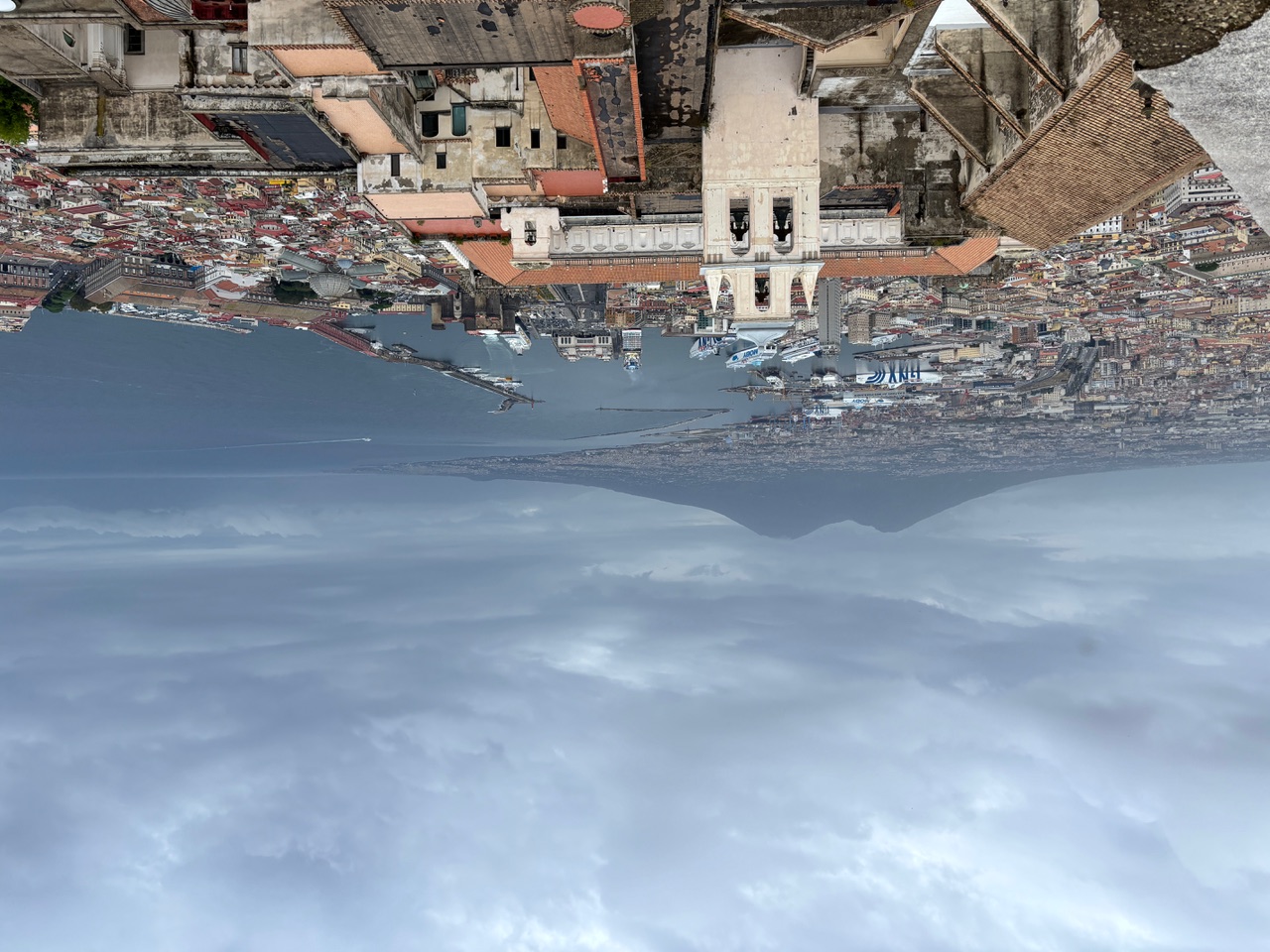 What a view to the Vesuvio across Naples from the 190 meters high Castel Saint'Elmo & Chiostri di Saint Martino